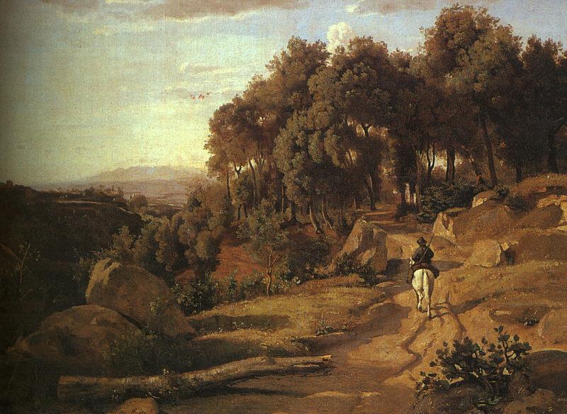  Jean Baptiste Camille  Corot A View near Volterra_1 oil painting image